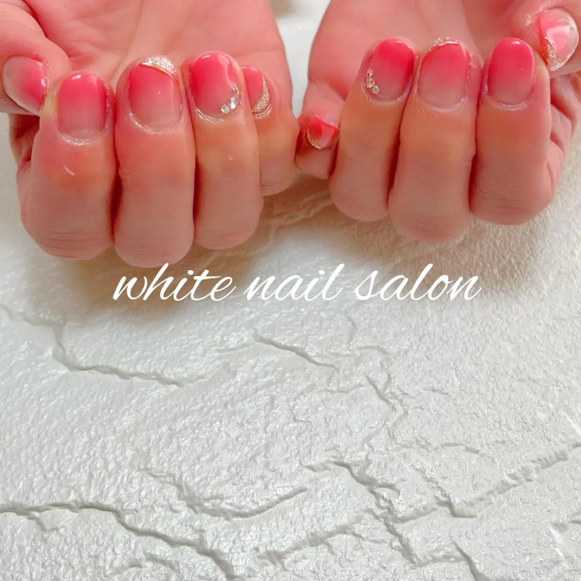 ネイル フットネイル ジェルネイル ハードジェル ラメ(グリッター) 持ち込み ハンドネイル white nail salonのネイルデザイン