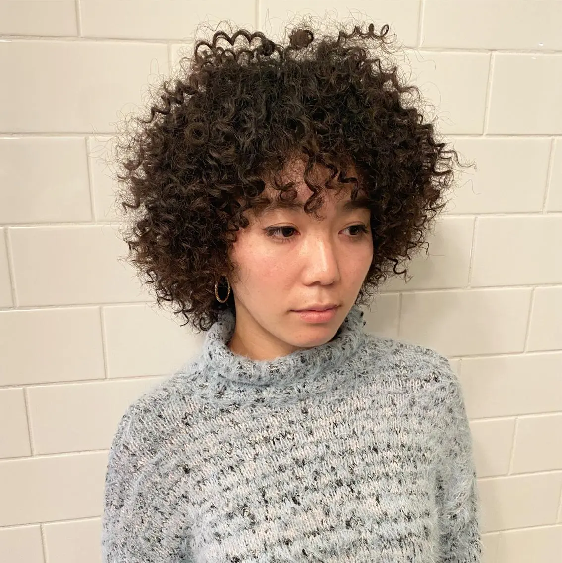 ミディアム カラー パーマ ヘアアレンジ キッズ ネイル マツエク・マツパ 中元 淳のヘアスタイル