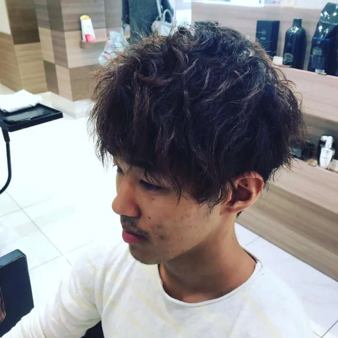 ショート パーマ メンズ KOOKI スティードトーキョーのヘアスタイル