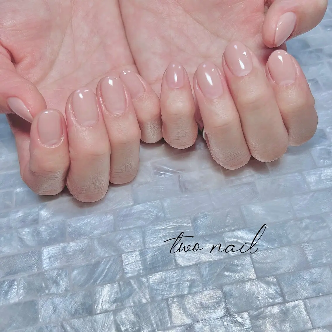 ネイル ネイルチップ ホワイト ハンドネイル two nailのネイルデザイン