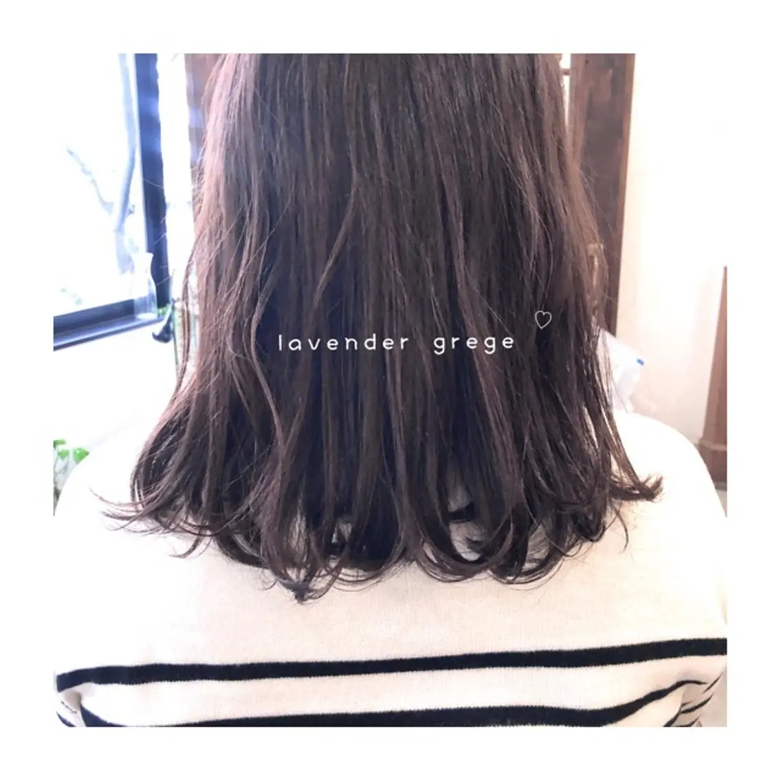 ミディアム カラー パーマ ヘアアレンジ ゆさこのか ダブルカラー／縮毛のヘアスタイル
