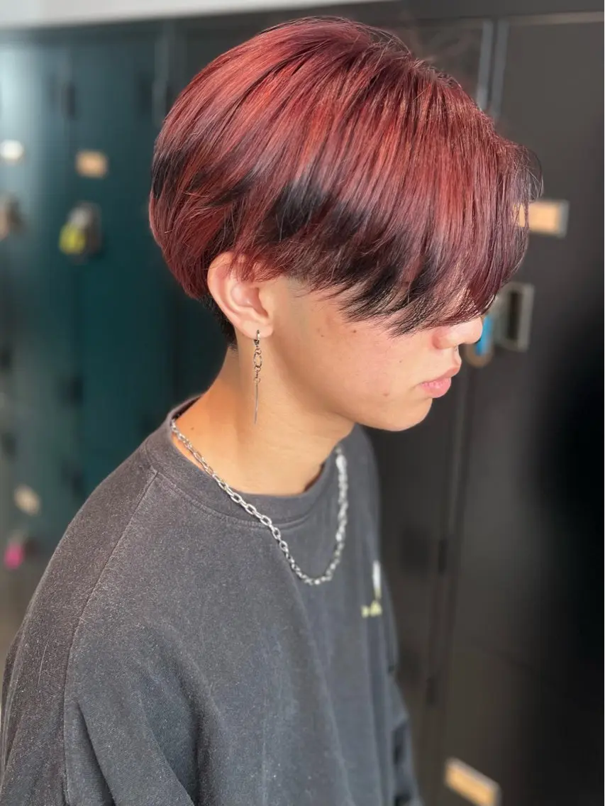 ショート カラー ブリーチ ダブルカラー イルミナカラー ブリーチなしカラー ボブ カット ヘアカラー トリートメント LUCK 本厚木店のヘアスタイル