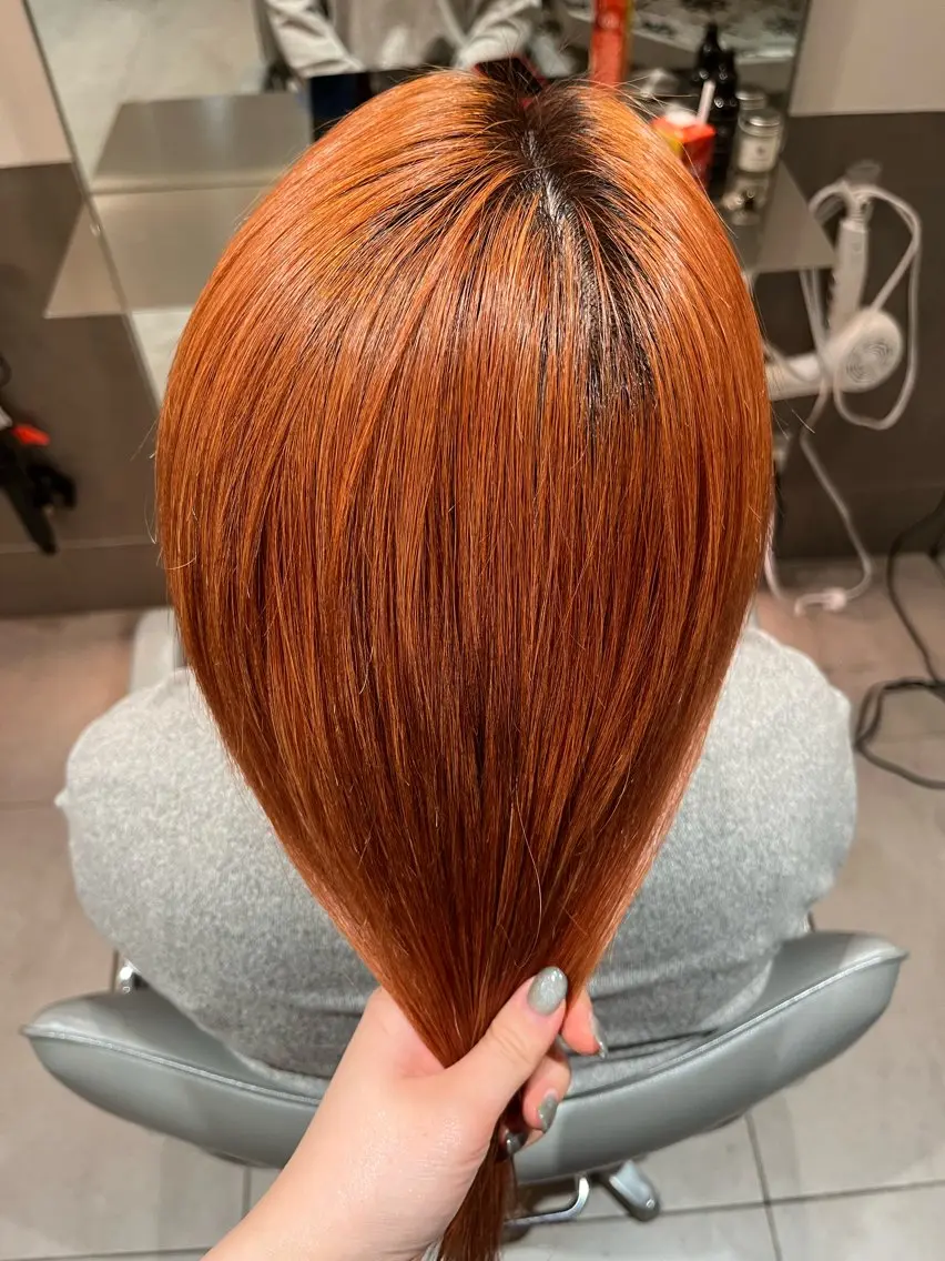セミロング カラー ヘアカラー 🌻暖色カラー🌻 sakuraのヘアスタイル
