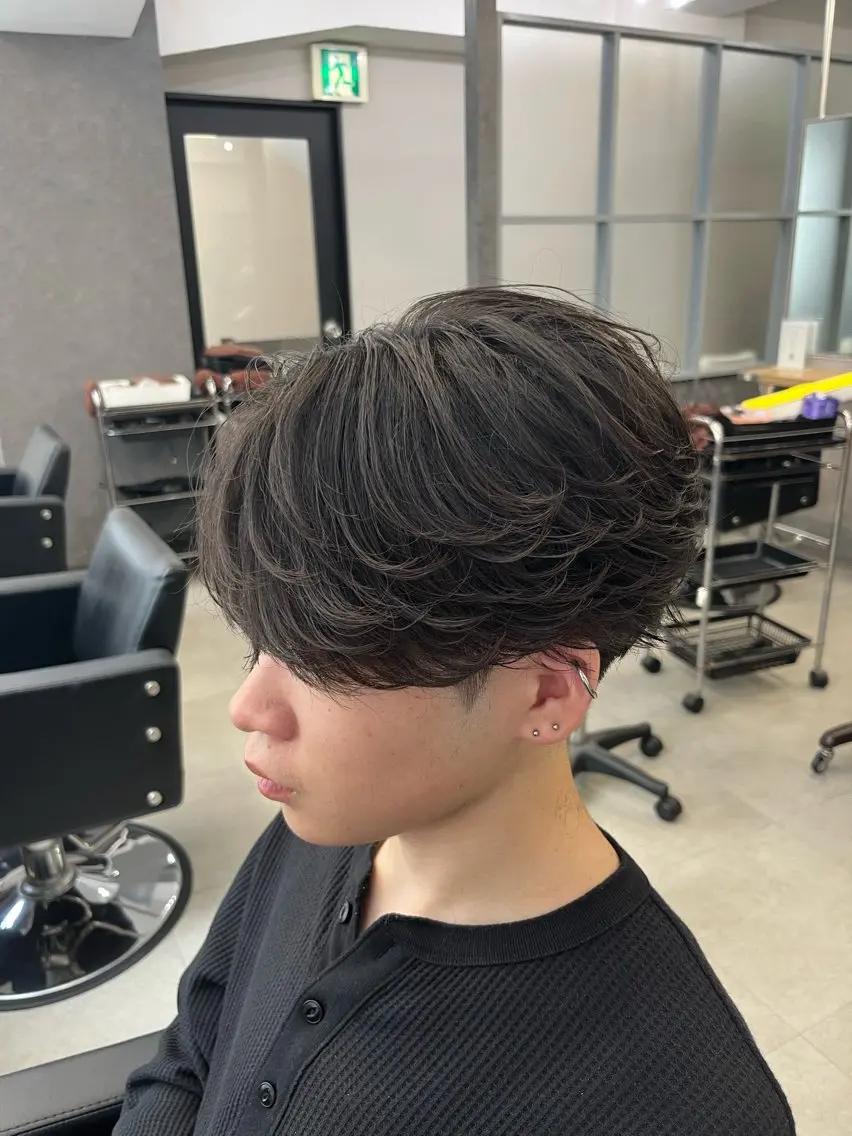 メンズカット　ニュアンスパーマの写真