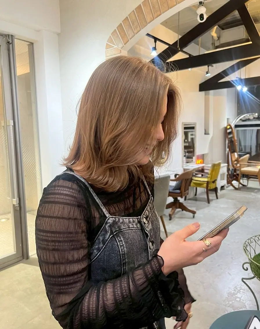 【9時半​〜​限定】🍒ブリーチリタッチ+オンカラー⭐️モデルさん募集の写真