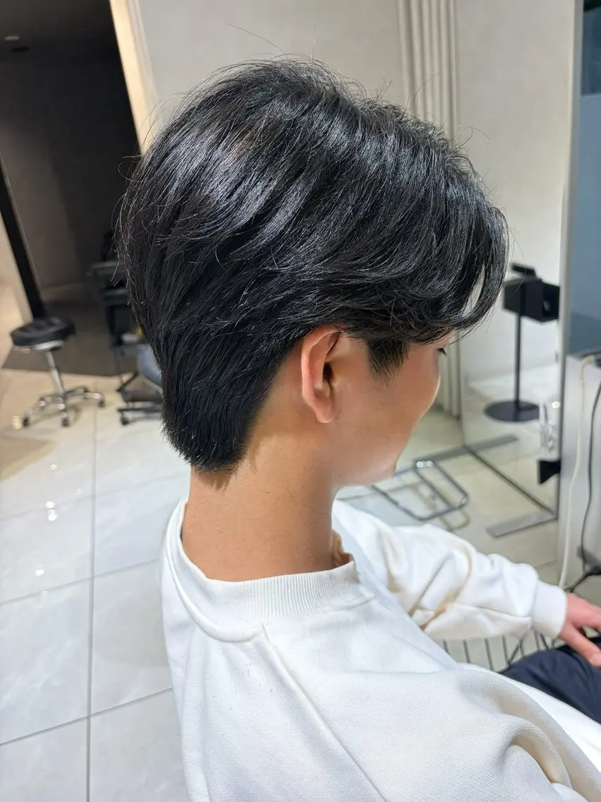 メンズ カット パーマ メンズ/透明感カラー lar Hana🌻のヘアスタイル