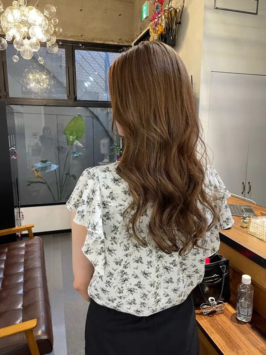 ロング カラー グレージュ オリーブグレージュ オリーブグレー layer cut 店長/MIKUのその他イメージ