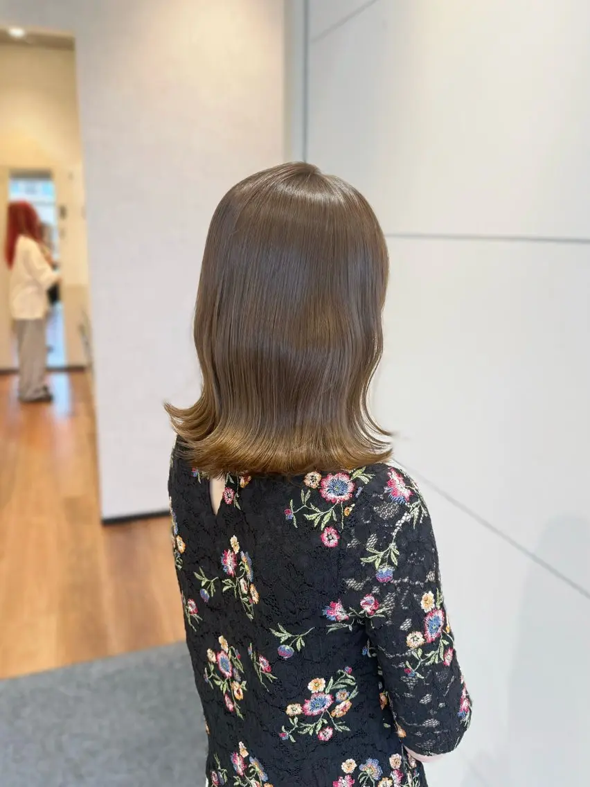 セミロング 縮毛矯正 トリートメント カット ヘアカラー すずきなつき 縮毛矯正🐰🌙のヘアスタイル