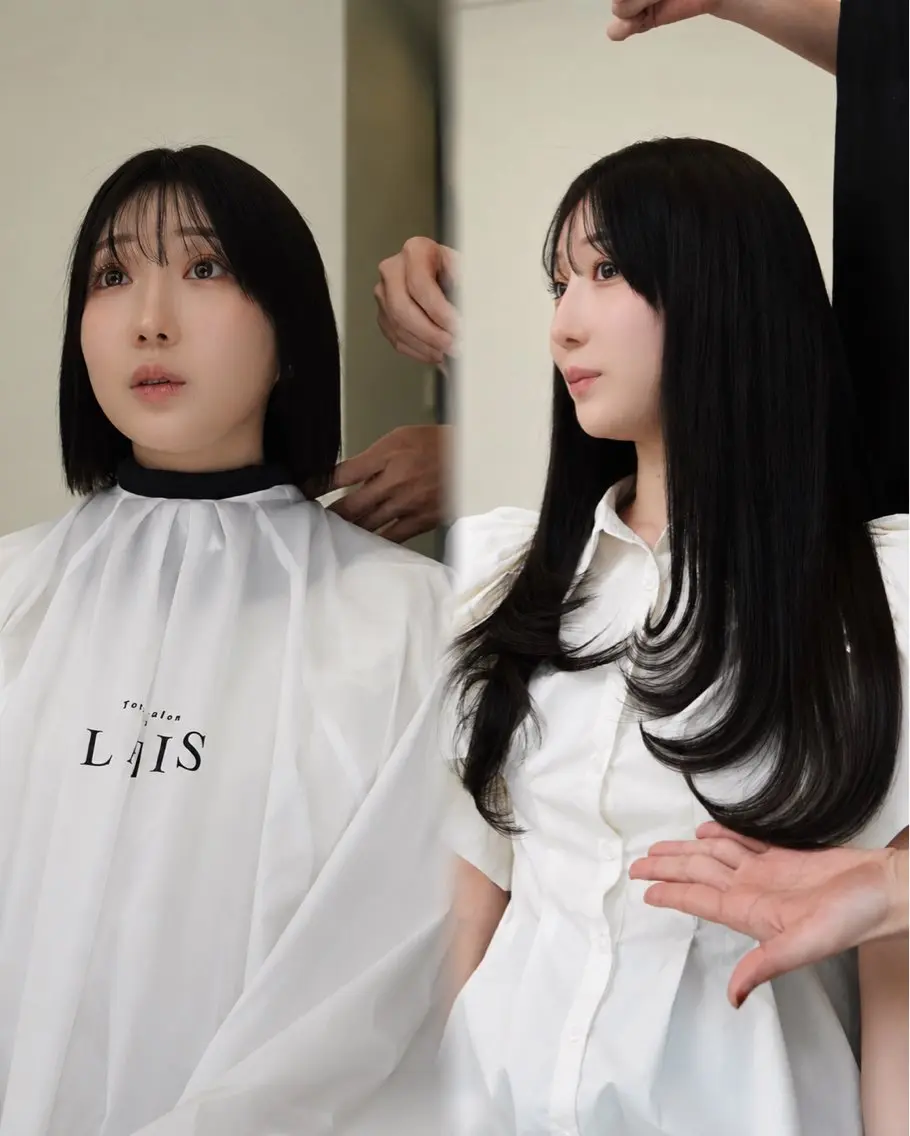 ロング カラー シールエクステ ブリーチ ブラウンカラー グレージュ ハイライトカラー カット ヘアカラー エクステ エクステの神様 ▫️原島ユウヤ▫️のヘアスタイル