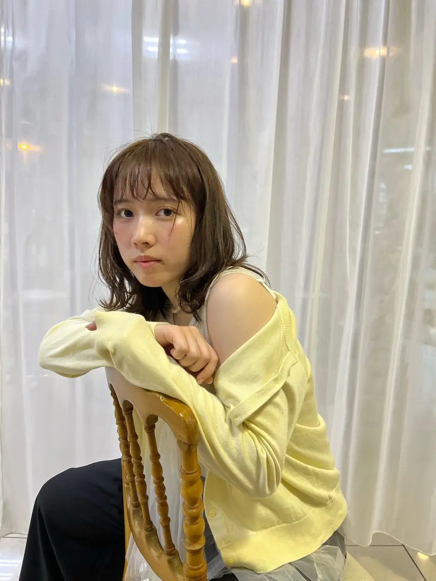 ミディアム eMu透明感カラー ちゅる髪yuki✩のヘアスタイル