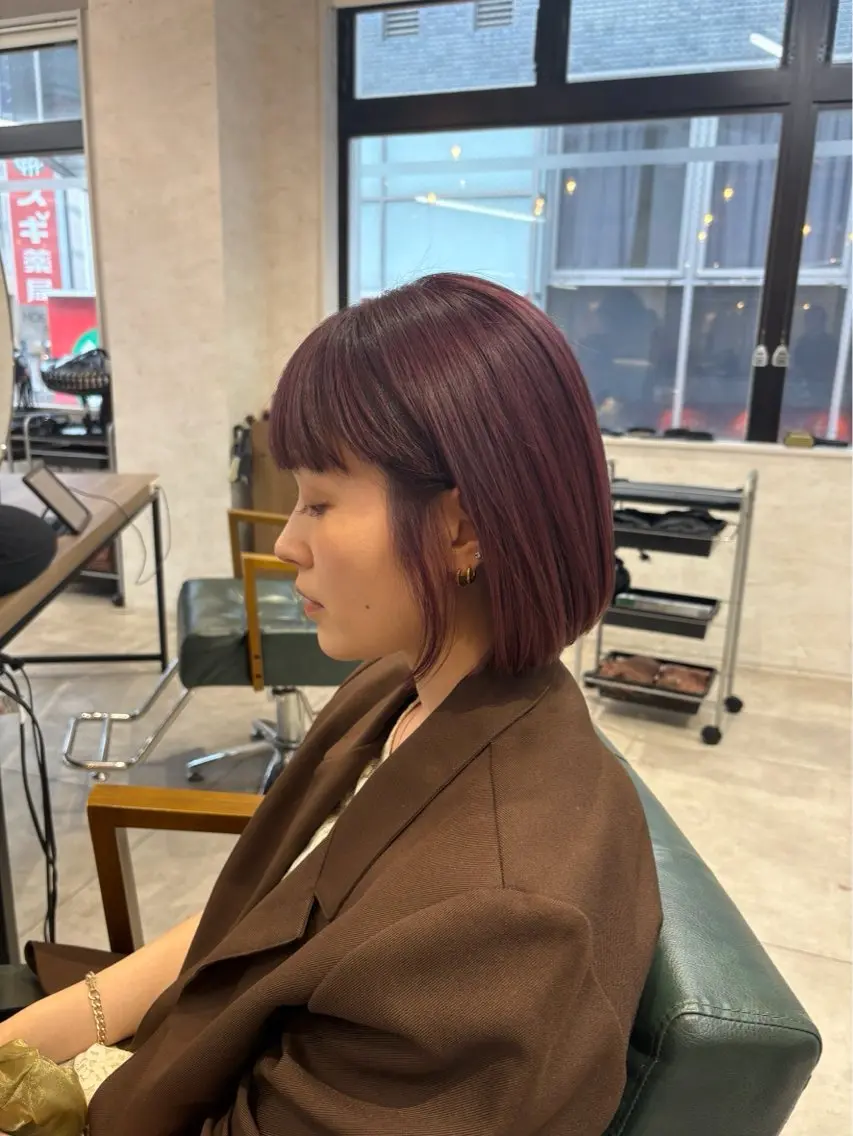 ショート ヘアカラー 🌺艶ハイトーン/深 みカラー/Noa🌺のヘアスタイル