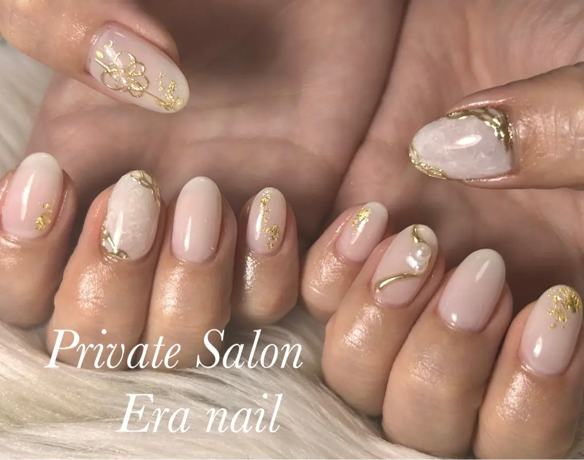 ネイル ニュアンスネイル ハンドネイル Era nailのネイルデザイン