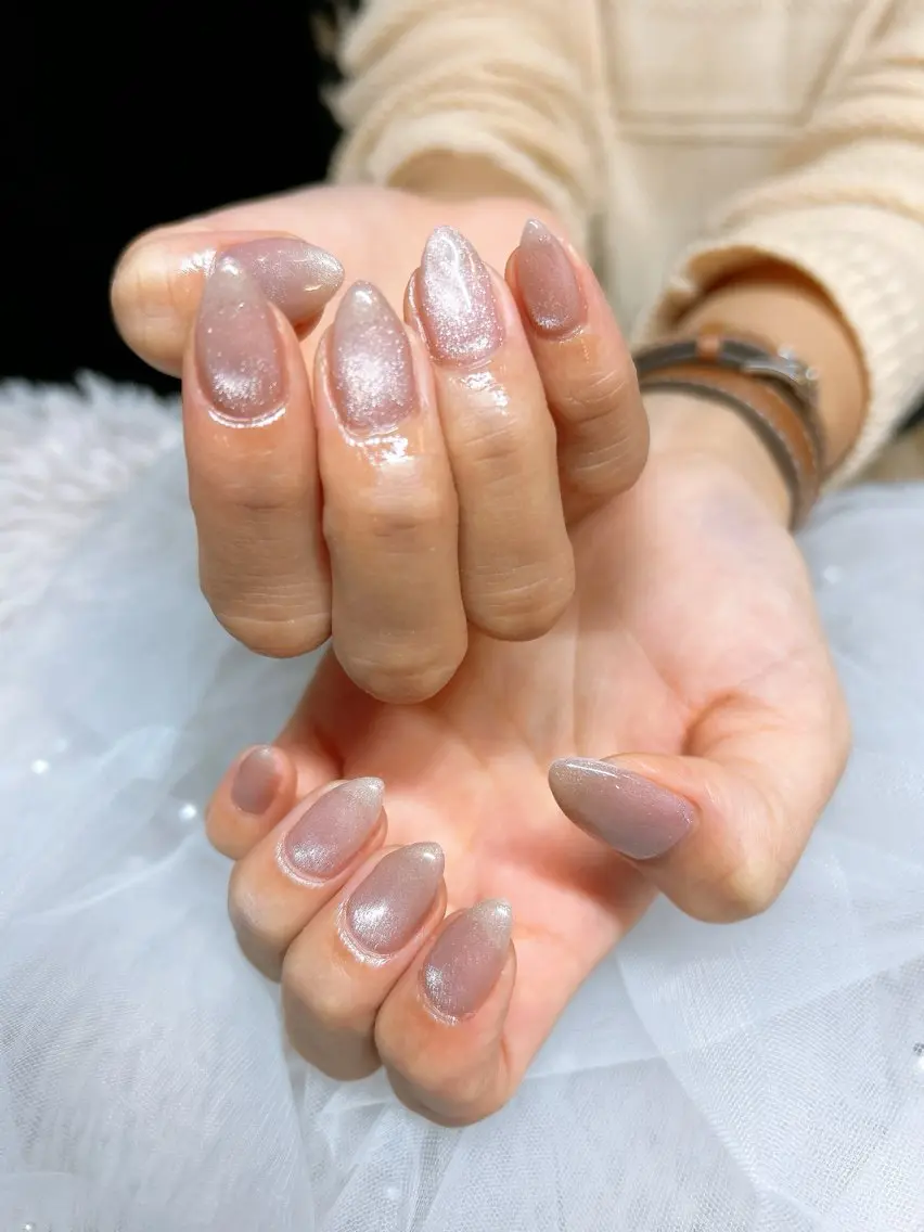 ネイル マグネットネイル マグネットワンカラー ワンカラーネイル SaaM nailのネイルデザイン