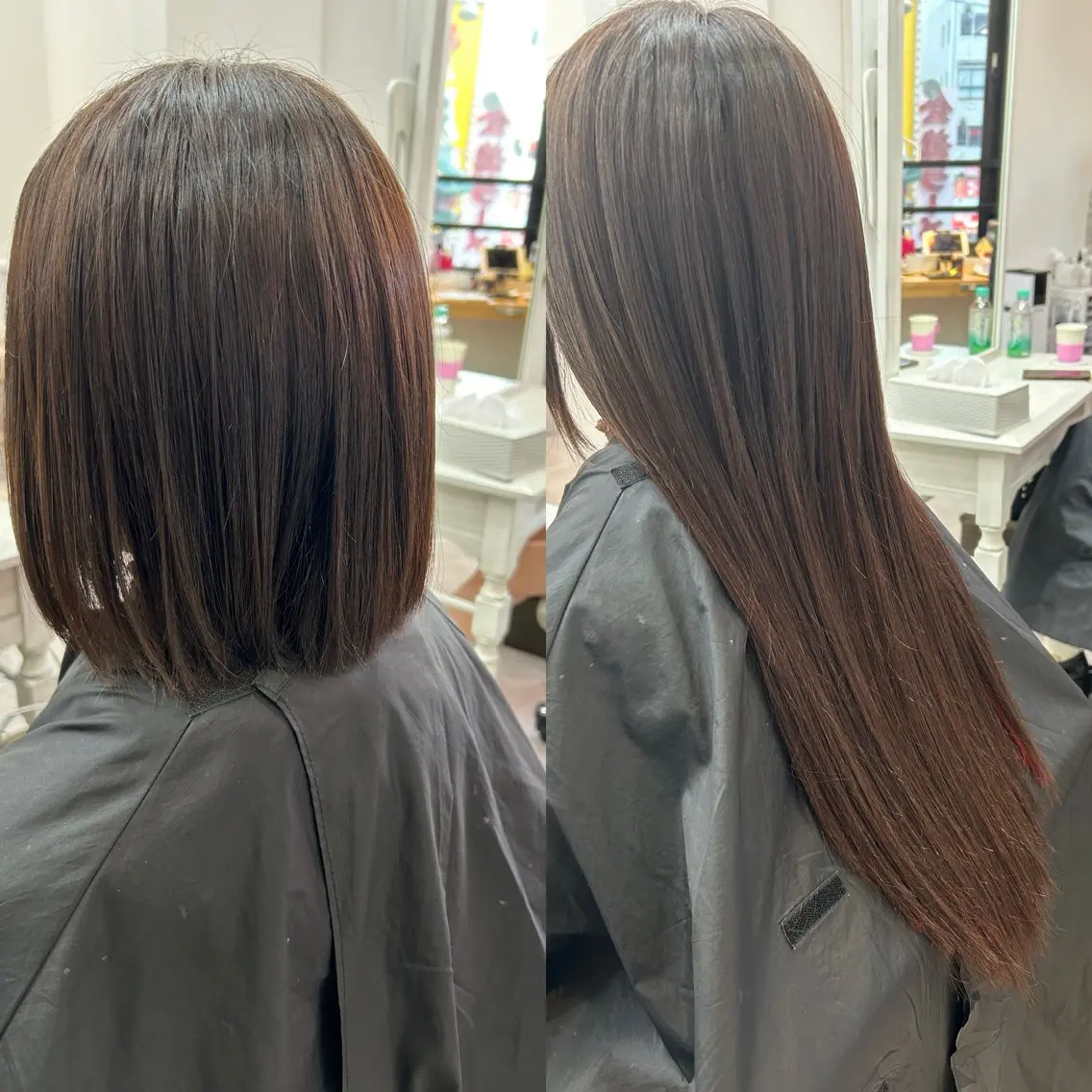ロング ヘアアレンジ シールエクステ ボブ エクステ レイヤーカット ロング カット エクステ レイヤー/エクステ alpha下妻のヘアスタイル