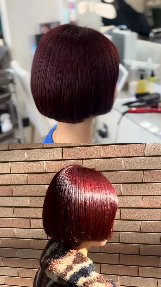透明感爆上がり！ブリーチなしダブルカラー🩵の写真