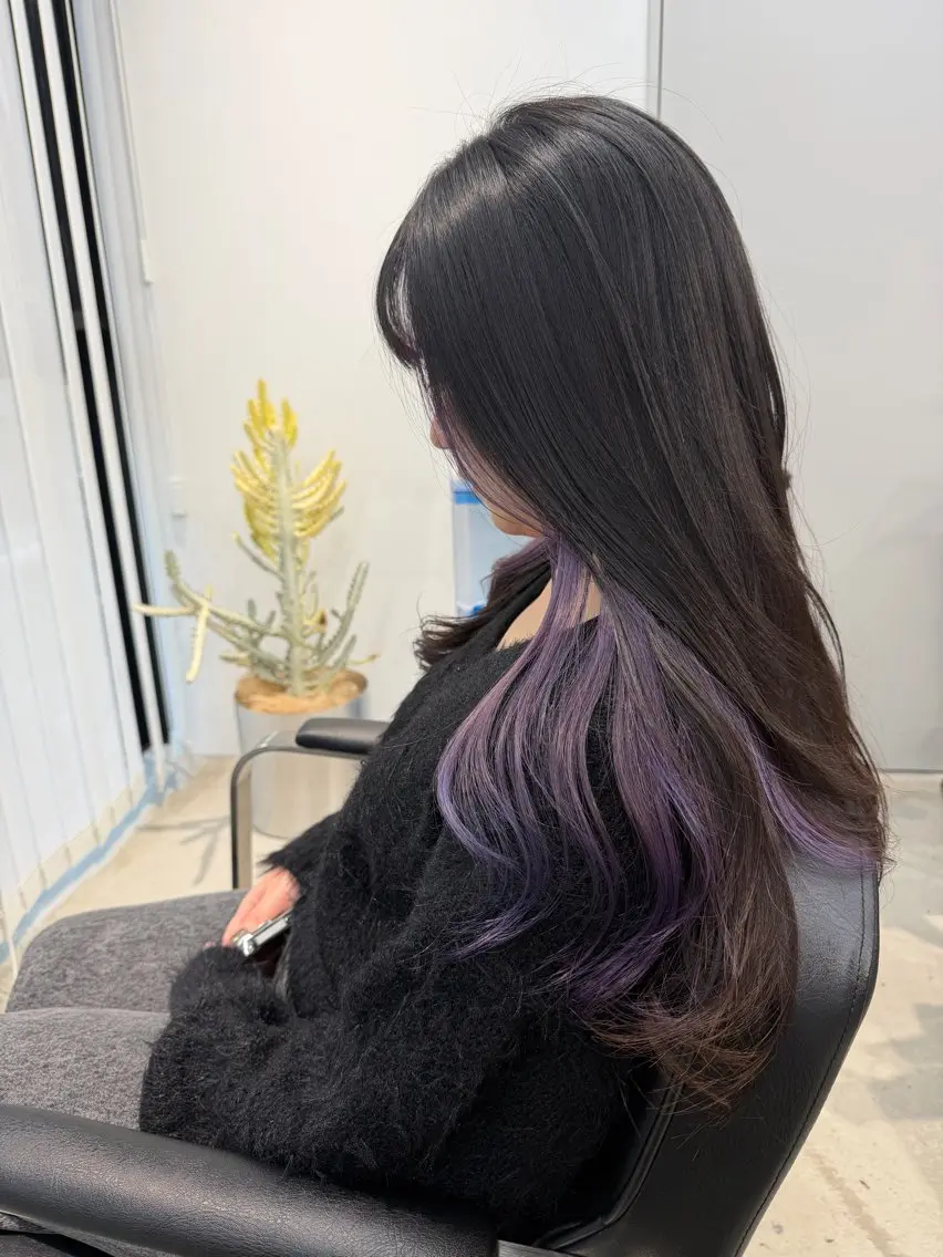 ロング カット ヘアカラー ブリーチ特化🎖️ピ ンクカラー高橋さやかのヘアスタイル