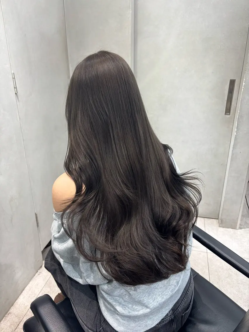 セミロング emi 韓国ワンホンヘアのヘアスタイル