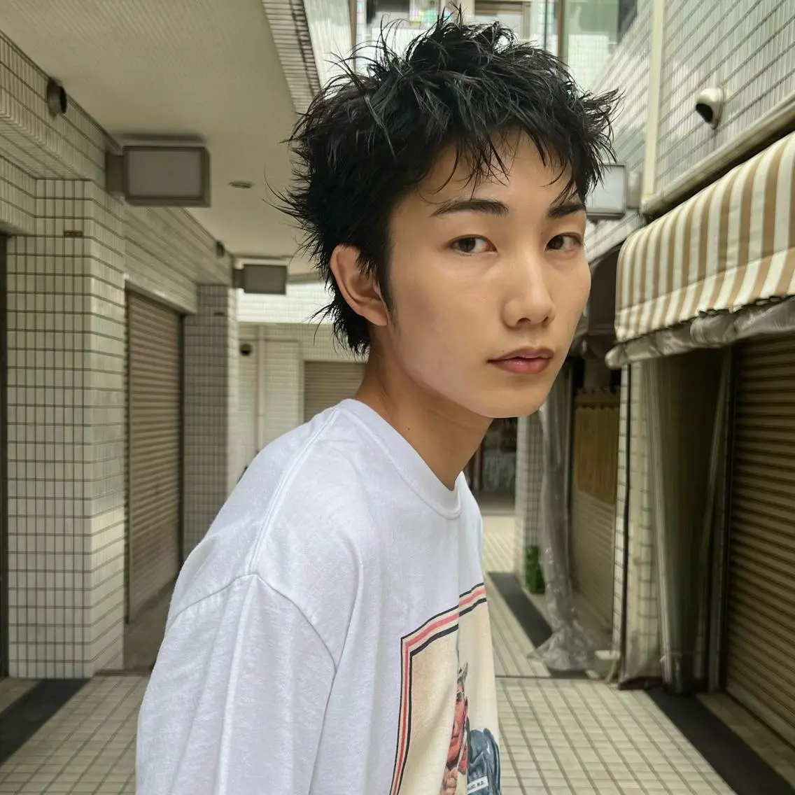ショート パーマ メンズ カット パーマ スパイキーショート/ メンズヘア/hugeのヘアスタイル