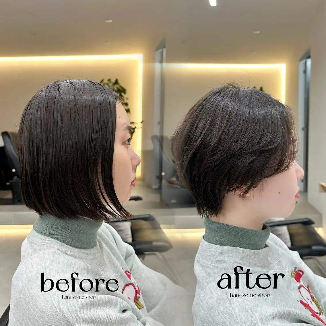 ショート ハンサムショート ショートヘア あいこ/ハンサムショ ート無料/蔵前🌷のヘアスタイル