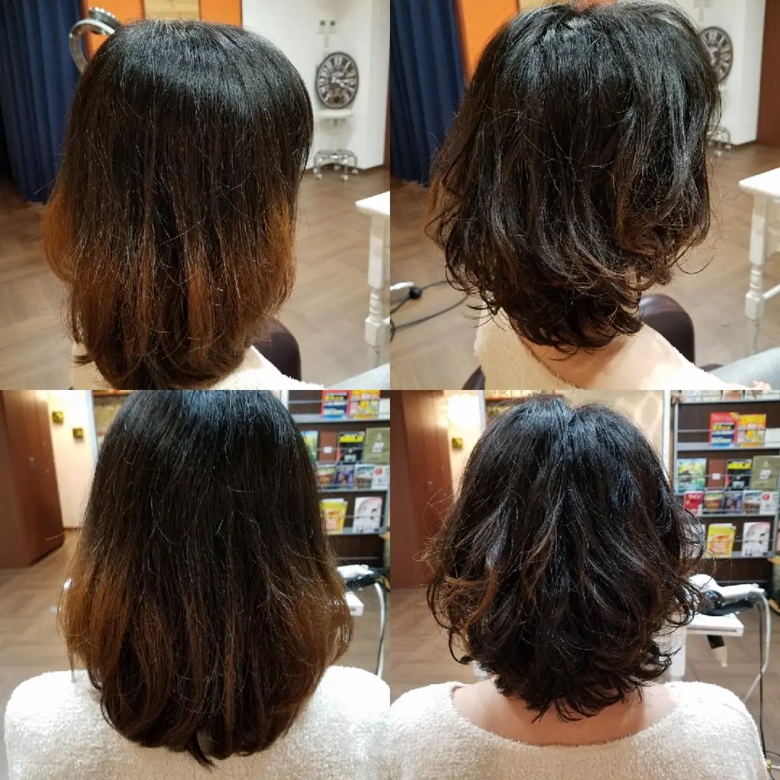 パーマ ミディアム ヘアアレンジ ミディアムパーマ カット パーマ 大川  幸樹のヘアスタイル