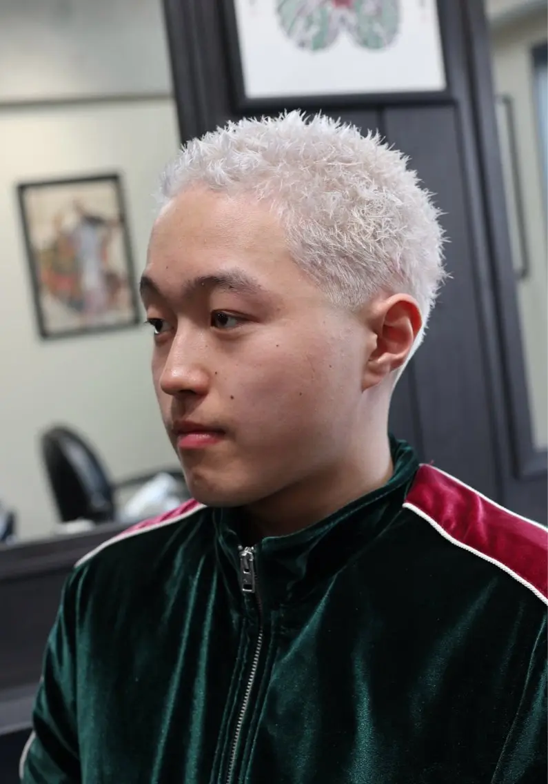 ショート カラー パーマ メンズ カット ヘアカラー パーマ 💈メンズ/パーマ 💈中目黒/谷のヘアスタイル