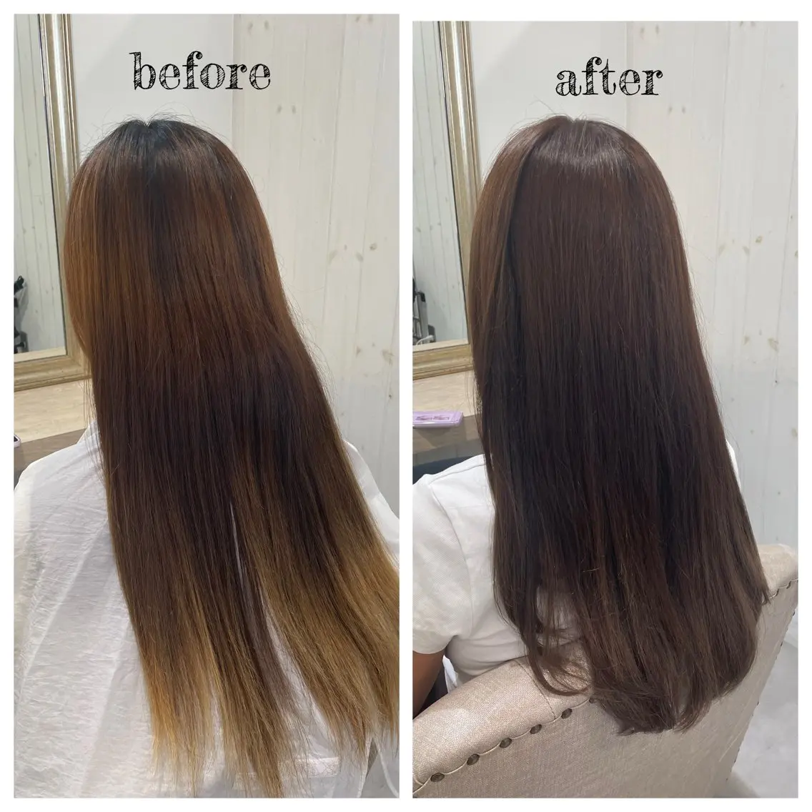 ロング カラー レイヤーカット カット ヘアカラー トリートメント PutiLuca 浅川のヘアスタイル
