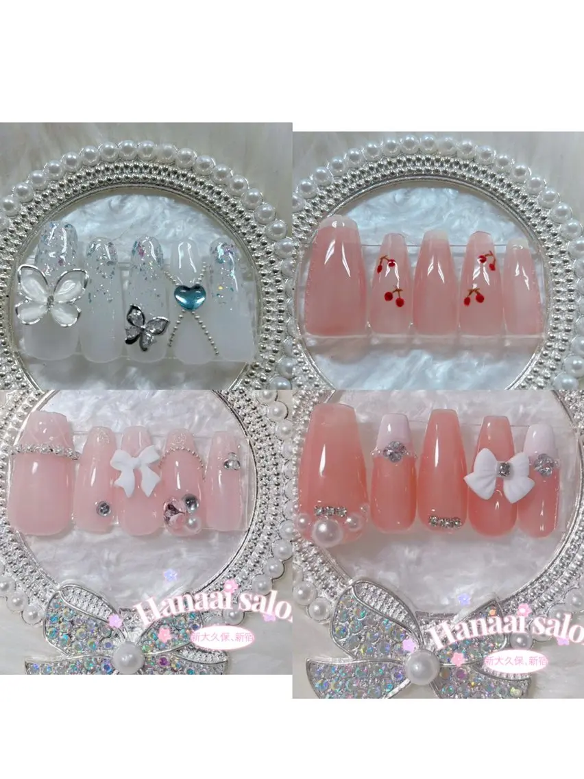 ミディアム Hanaai salon あまねのネイルデザイン