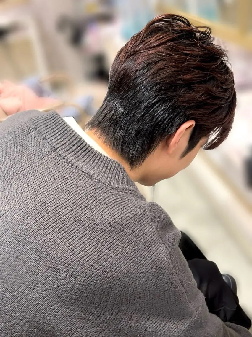 カット＋ダウンパーマの写真