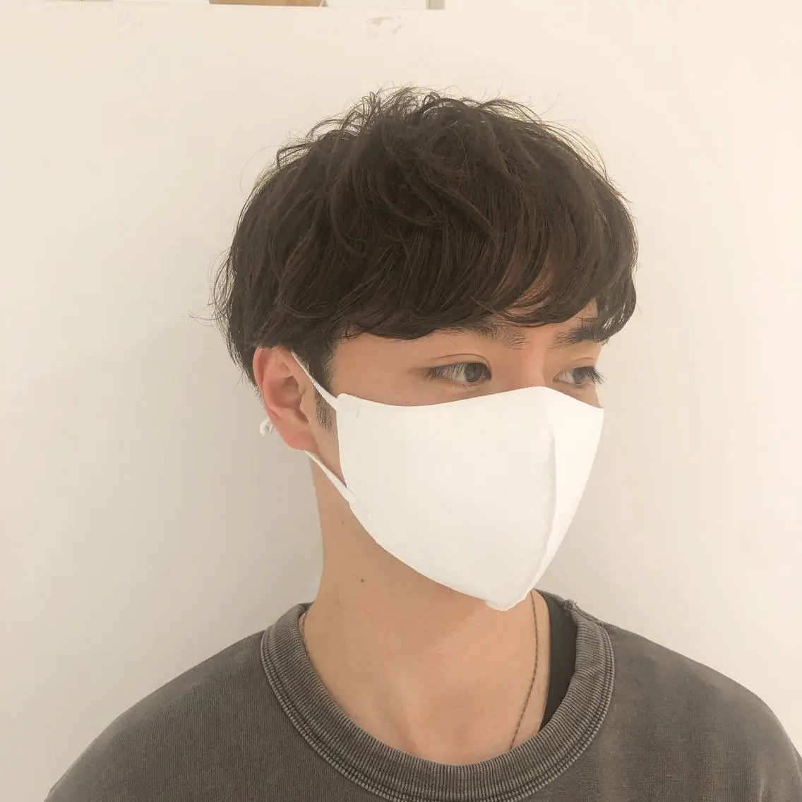 ミディアム カット ヘアカラー トリートメント 🐠寒色系×パーマ 櫻井　麿偉🐏のヘアスタイル