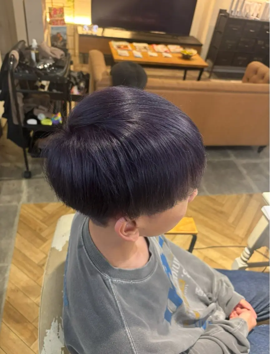 ショート カラー メンズ カット ヘアカラー トリートメント 🫟メンズスタイル 特化型マナ🫟のヘアスタイル