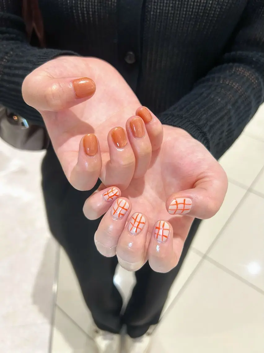 ネイル ハート埋め込みネイル 💗💛miyakeのネイルデザイン