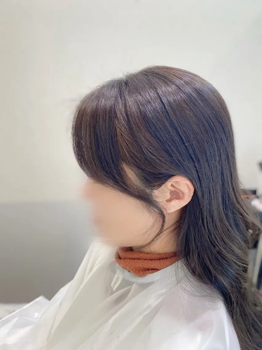 ロング 顔周りカット 韓国ヘア・カラー 🩵SHIZUKUのヘアスタイル