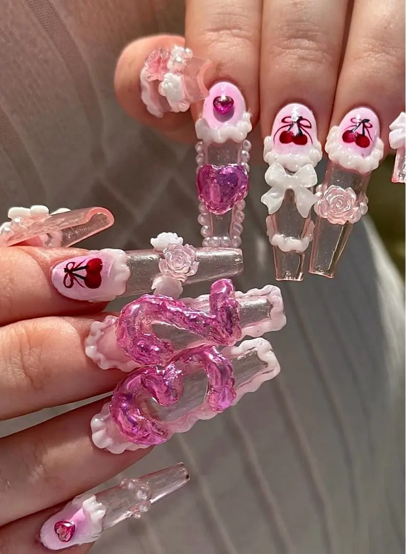 ネイル アートネイル フレンチネイル ジェルネイル 韓国ネイル ミラーネイル ハンドネイル Rin Nail 新大久保店のネイルデザイン