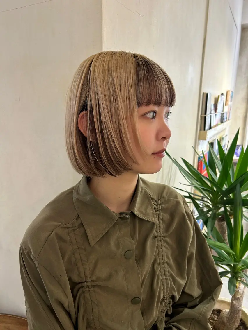 カラー ベージュカラー ﾘｭｳﾄ/ レイヤーカットのヘアスタイル