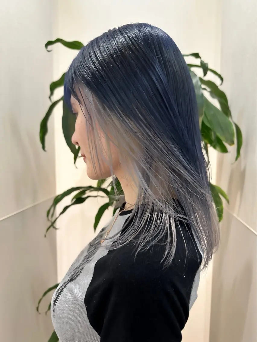 セミロング カラー インナーカラー ウルフカット 🦋レイヤーカット ミドリカワ🦋のヘアスタイル