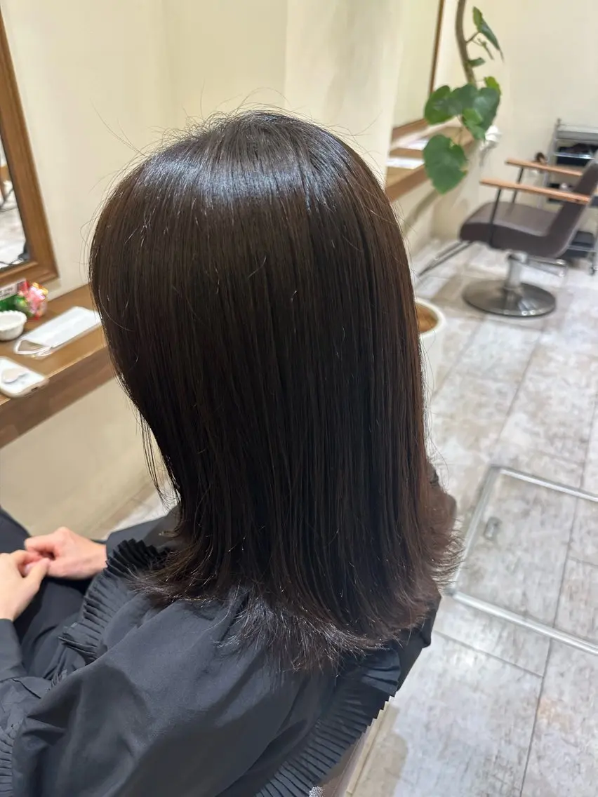 ミディアム カラー Blossom 大山imafujiのヘアスタイル