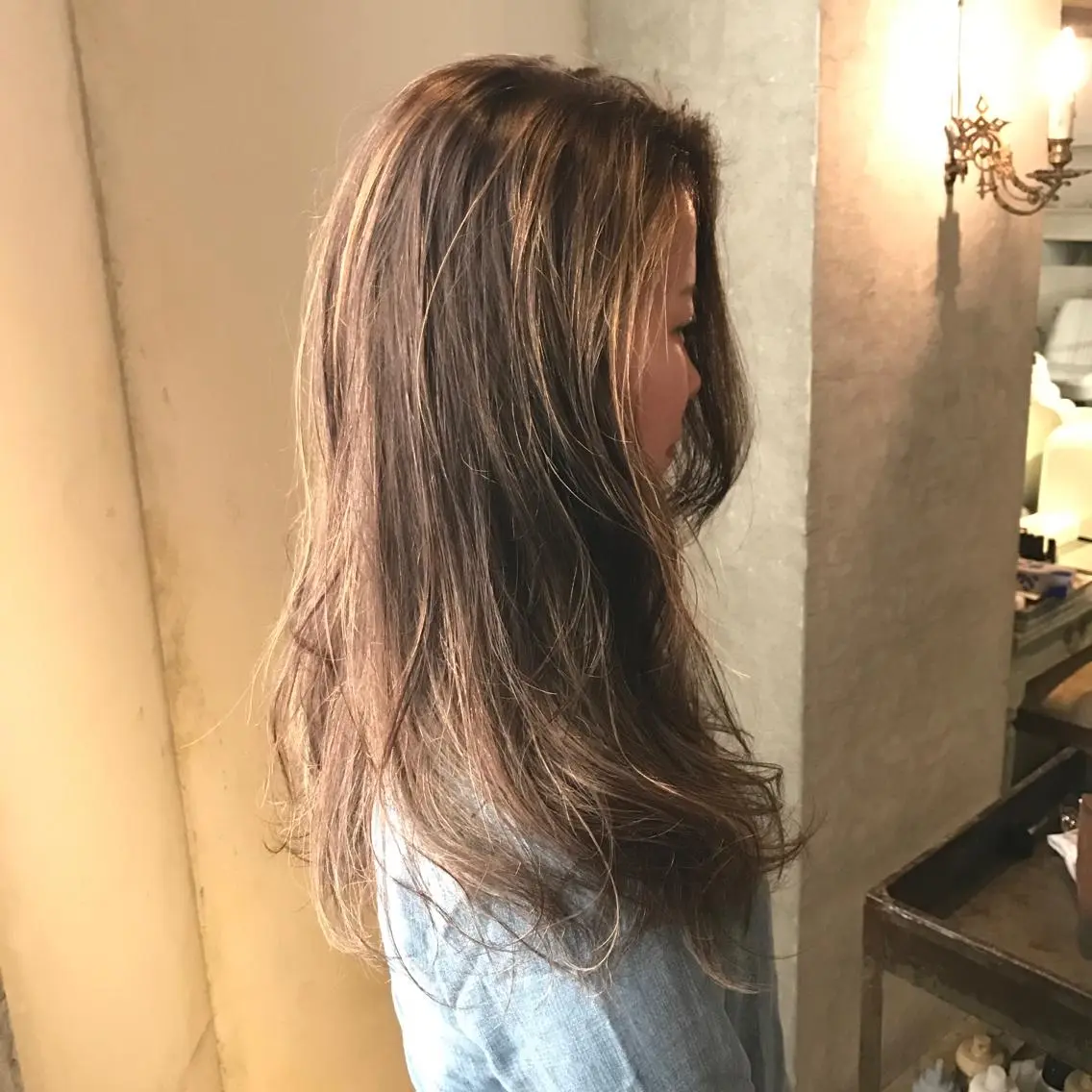 ロング ハイライト こう ちゃんのヘアスタイル
