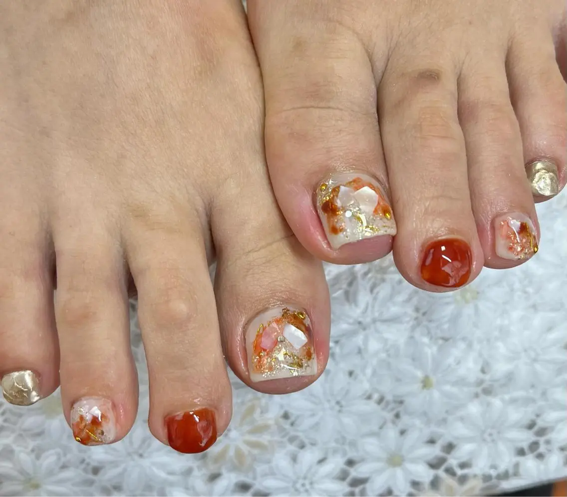 ネイル ジェルネイル 韓国ネイル ニュアンスネイル パラジェル nails' it...のネイルデザイン