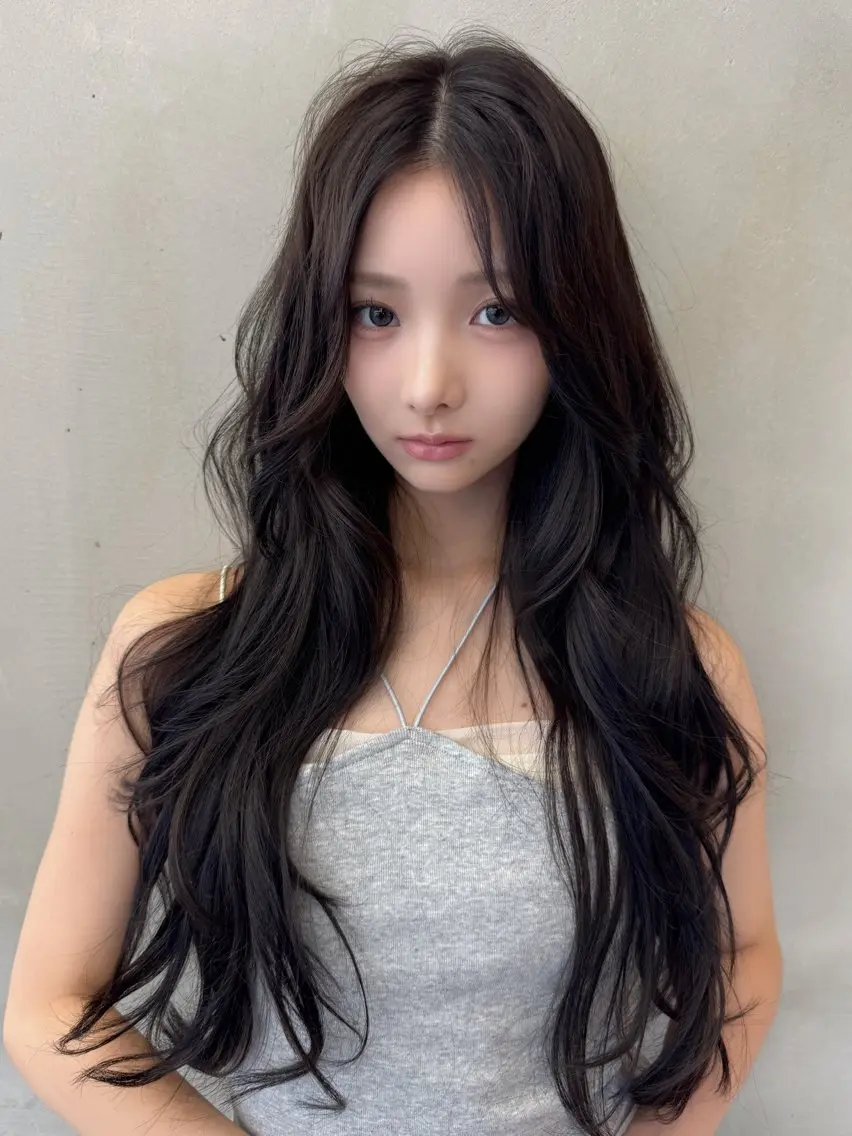 セミロング カット ヘアカラー トリートメント 💎韓国レイヤー/ 髪質改善💎武村侑哉のヘアスタイル