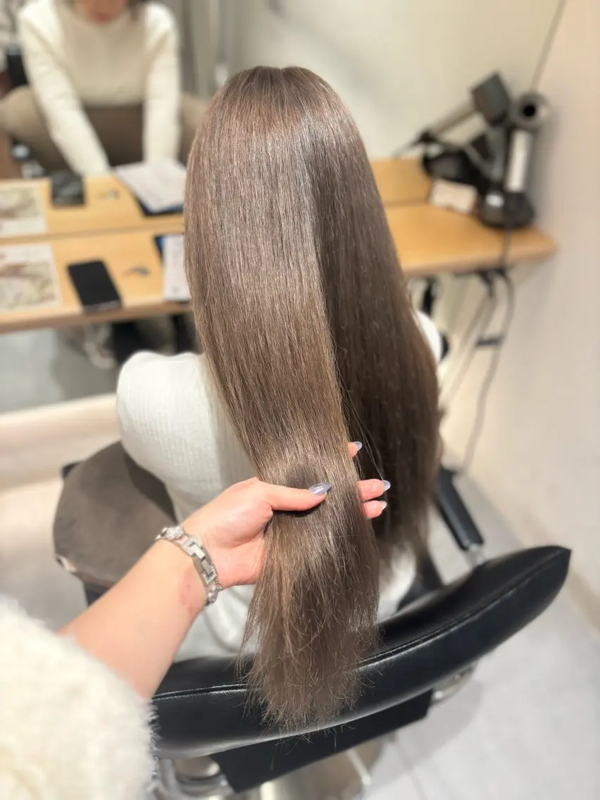 ロング カラー グレージュ ヘアカラー 🔮メンズカット🔮 misaのヘアスタイル