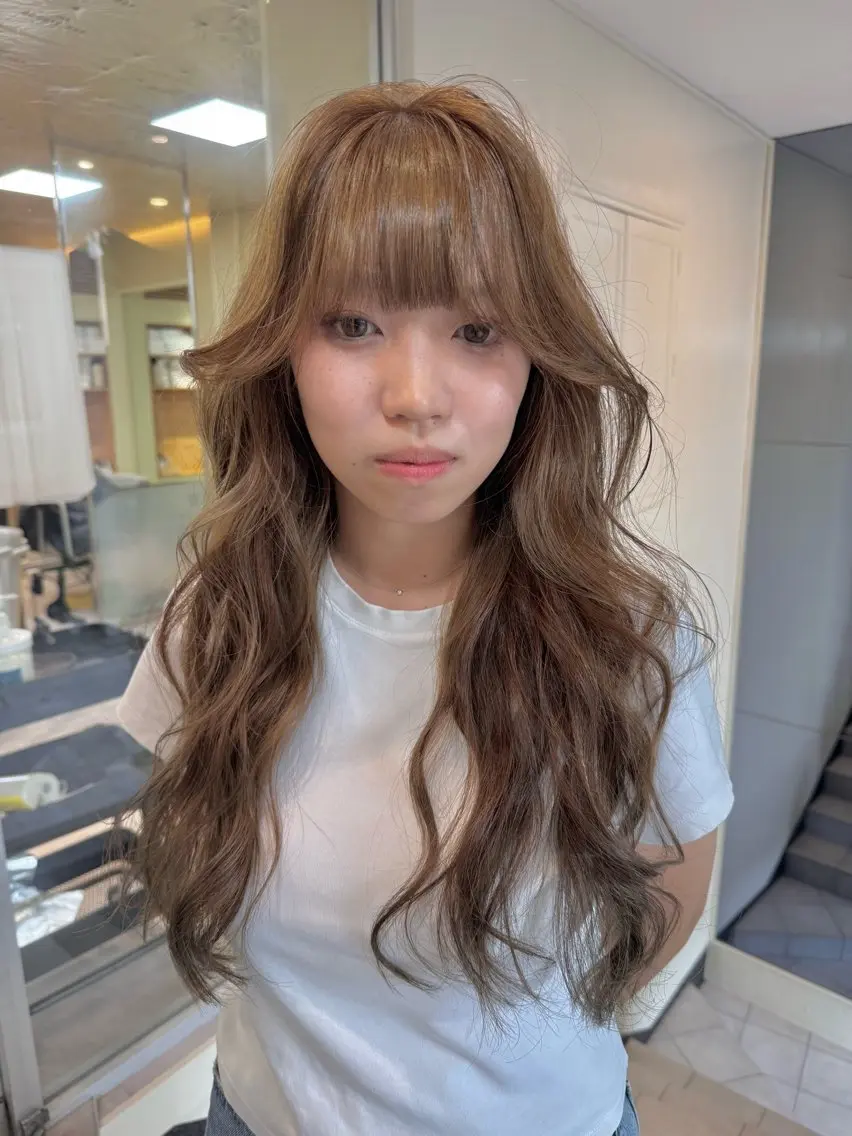 ロング カラー カット ヘアカラー KOHNO/ザクザク レイヤーとハッシュCのヘアスタイル
