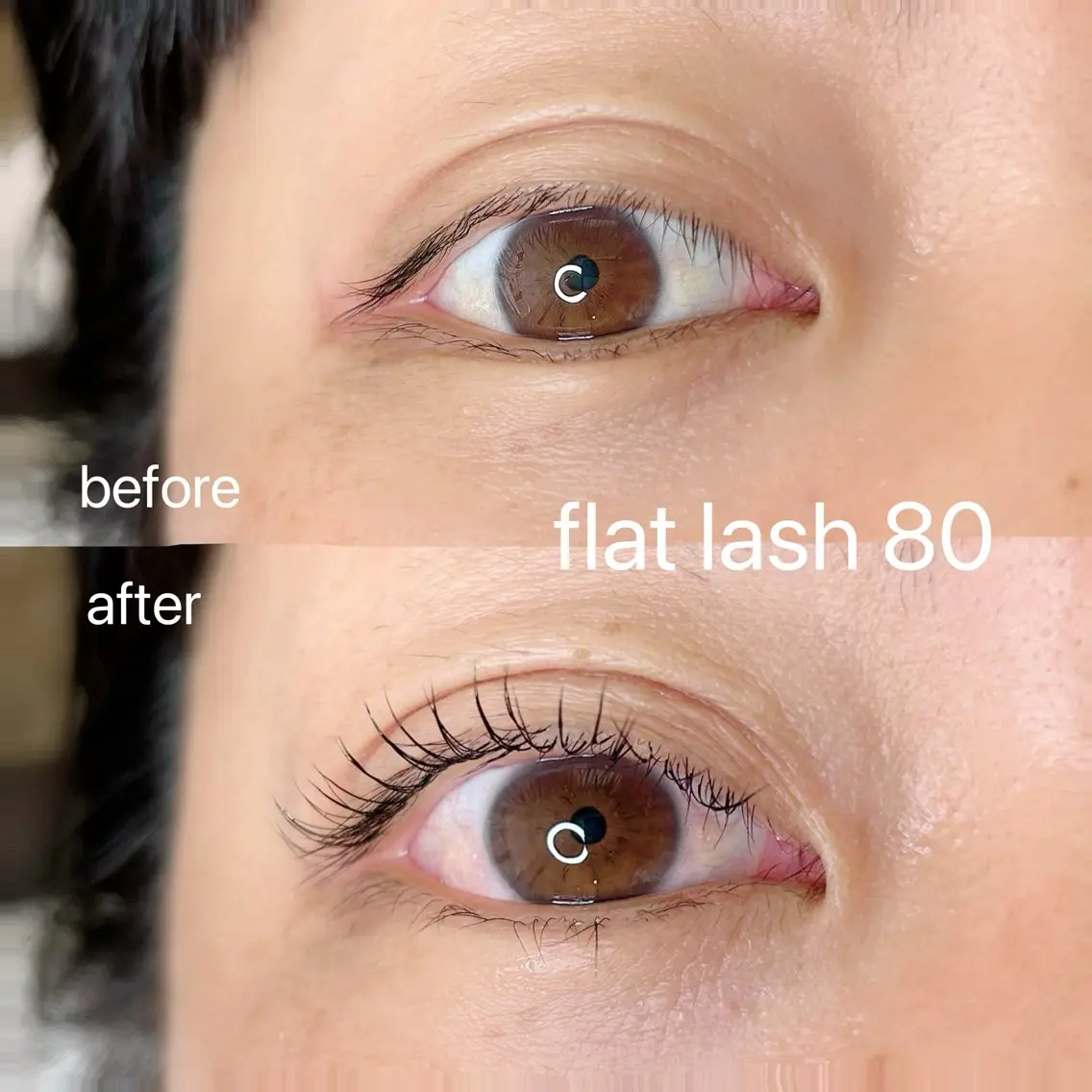 マツエク・マツパ Cカール フラットラッシュ ナチュラル マツエク elua eyelashのマツエク・マツパデザイン