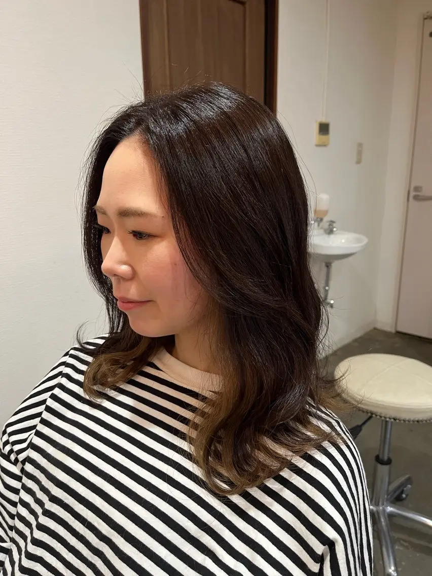 ミディアム 🫧透明感カラー× レイヤー🫧HARUのヘアスタイル