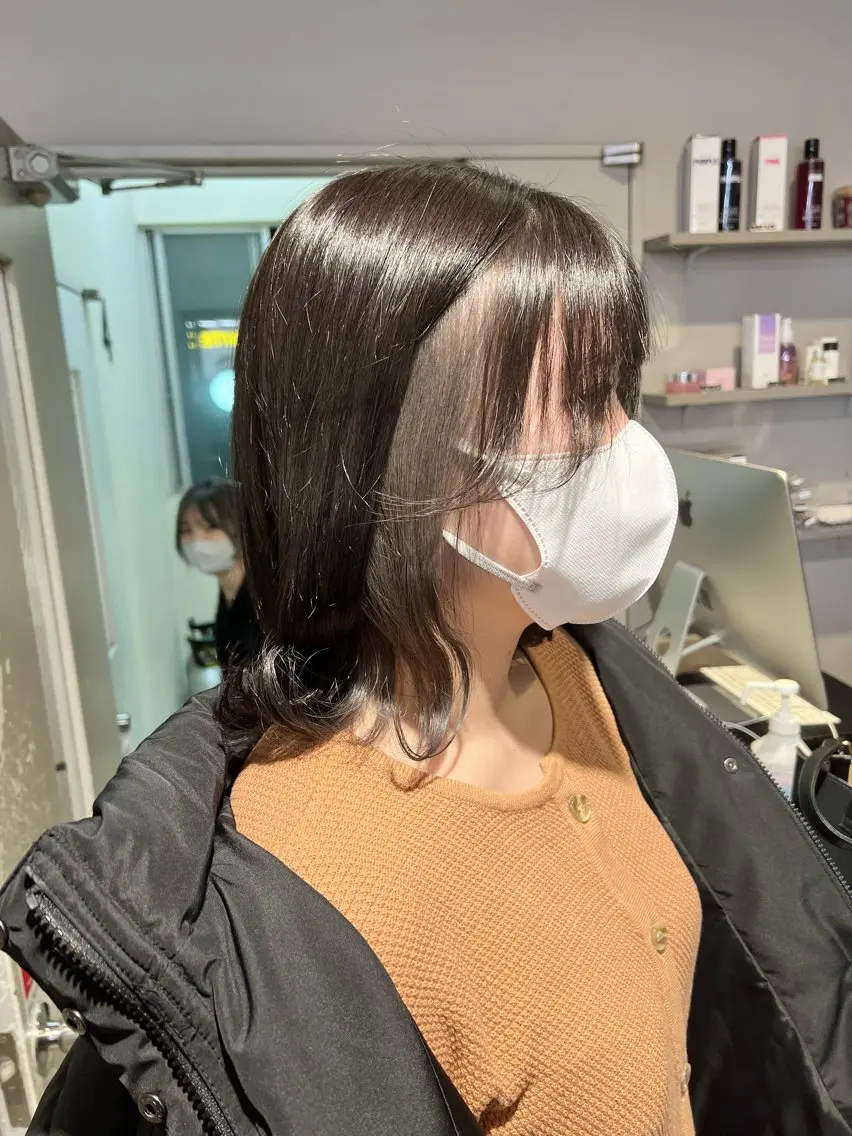 ミディアム カラー パーマ ヘアアレンジ メンズ 上品＆韓国風 🥀海心🥀のヘアスタイル