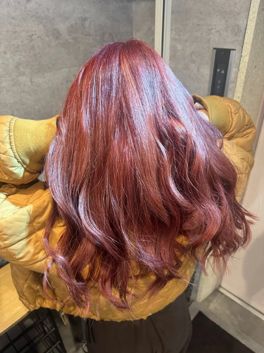 ロング 髪質改善 ヘアカラー 髪質改善池袋𓊆 大士𓊇ダブルカラーのヘアスタイル