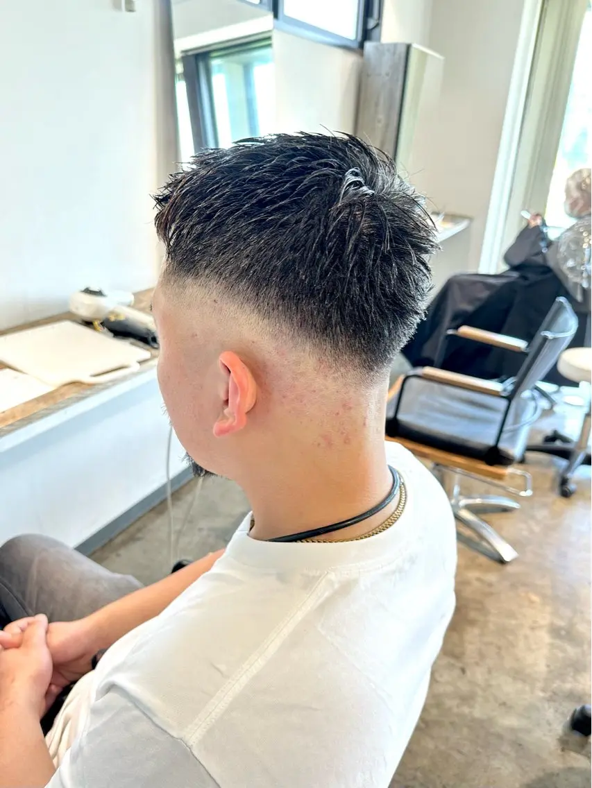 メンズ フェードカット メンズパーマ スキンフェード カット 骨格補正施術/メンズ 専門美容師/YUYAのヘアスタイル
