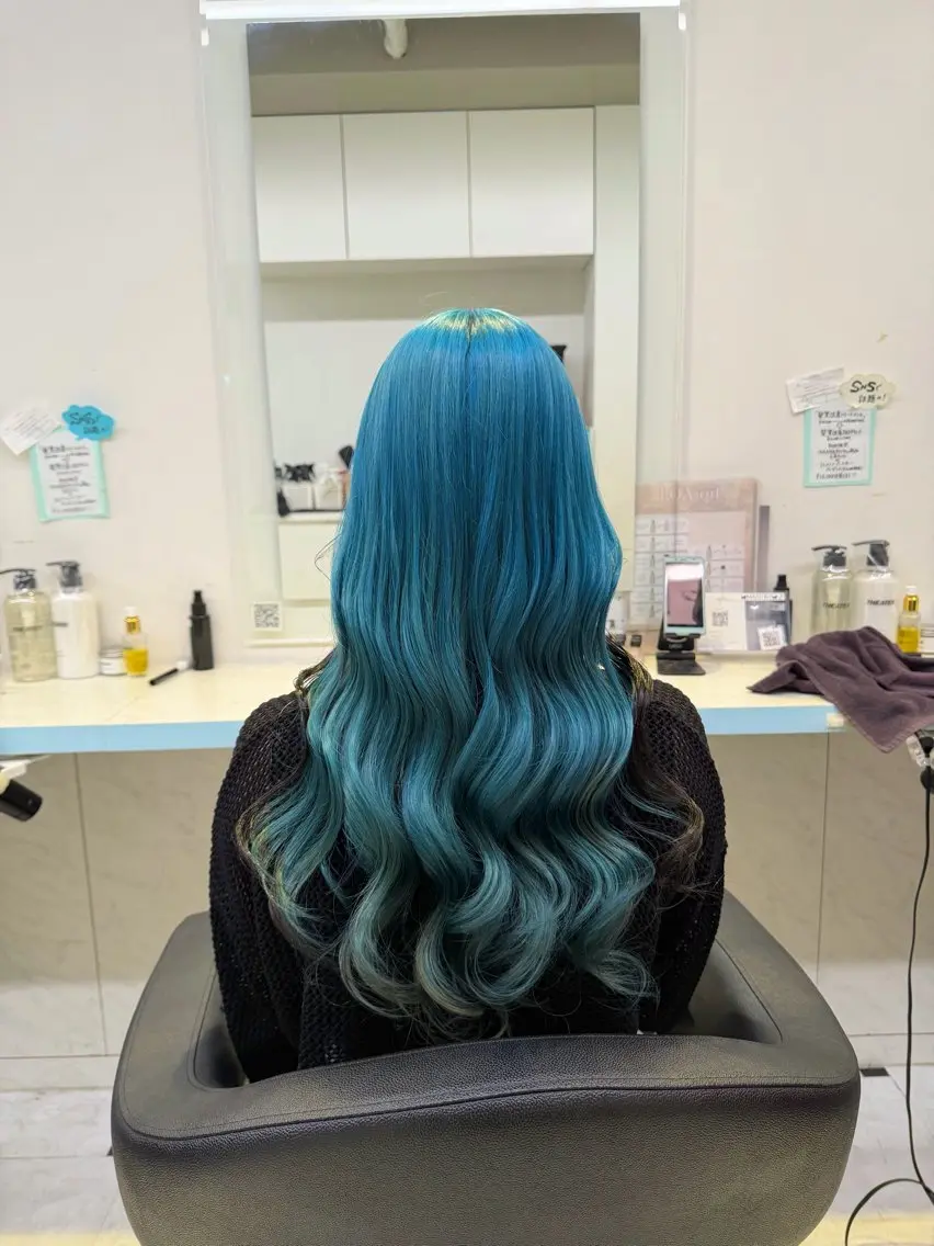 ロング カラー ヘアカラー トリートメント ブリーチカラー 🩵MIZUKIのヘアスタイル