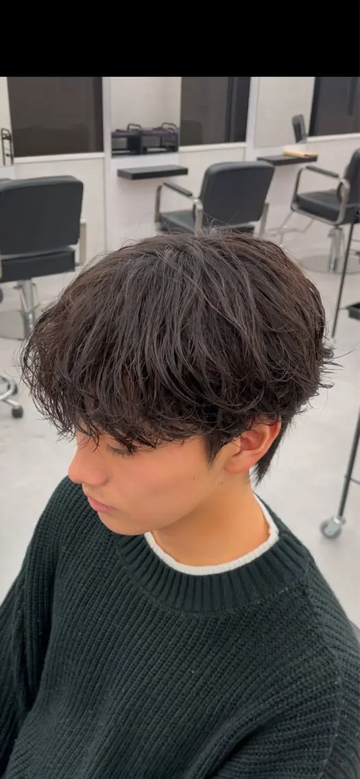 パーマ ヘアアレンジ メンズ メンズパーマ ニュアンスパーマ 齊藤 大地のヘアスタイル