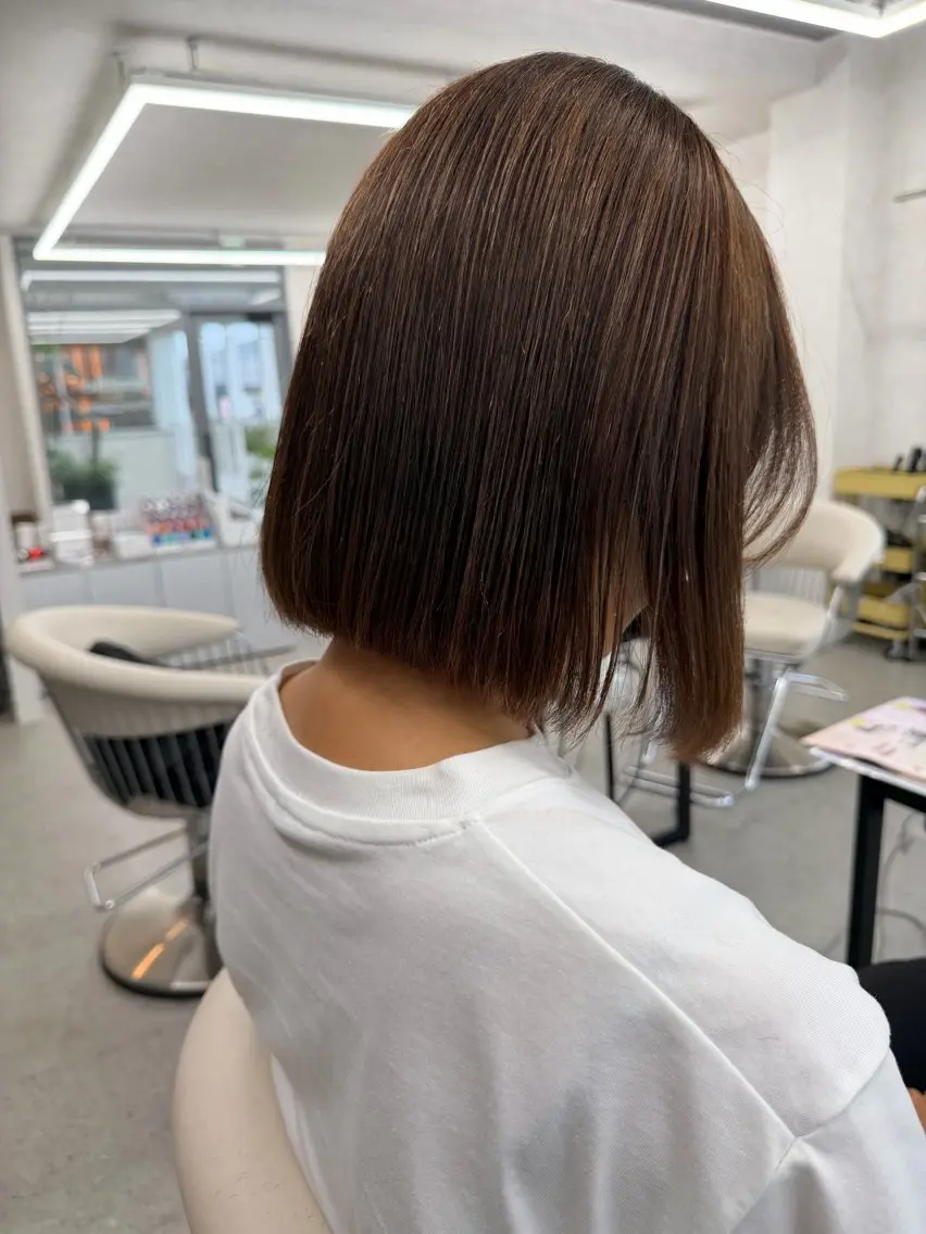 ショート ボブ 藤野 慶太のヘアスタイル