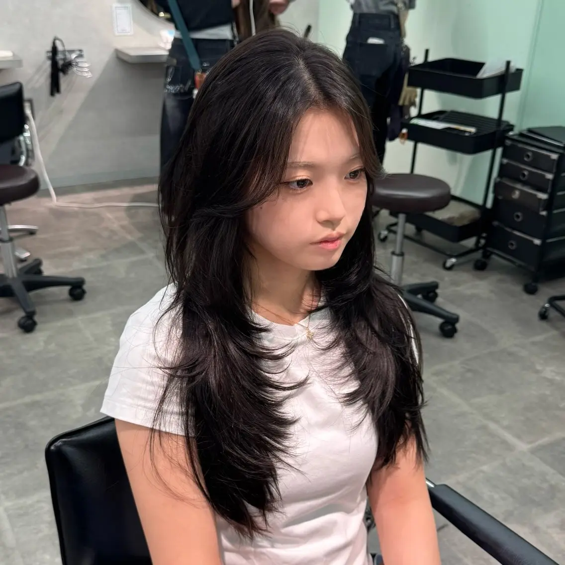 ロング カット トリートメント 韓国特化🇰🇷千葉 /レイヤーカット竜生のヘアスタイル